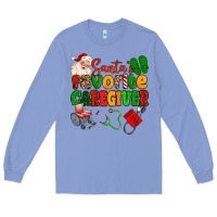 Colony Blue santas favorite caregiver Long Sleeve Tee - MaliasSmallBusiness