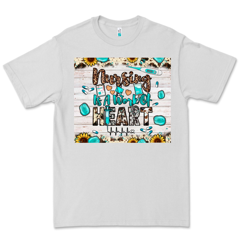 Nursing Is A Work Of Heart Premium Tee by JahusDesignShop | Teevron