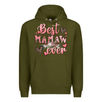 Army Green best mamaw ever mother's day Premium Hoodie - CowGirlArtShop