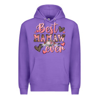 Purple best mamaw ever mother's day Premium Hoodie - CowGirlArtShop