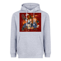 Heather Grey wizard kids with glitter Heavyweight Hoodie - TumblerDesignByShophia
