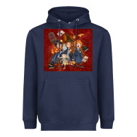 Navy wizard kids with glitter Heavyweight Hoodie - TumblerDesignByShophia