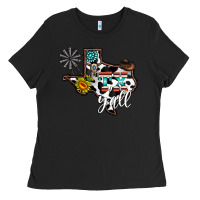 Black tx yall western Ladies Tee - CowhideDigitalArt