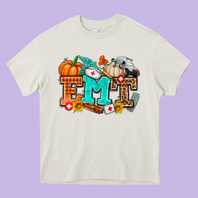 Emt With Fall Heavy Core Tee Designed By Adodesignshop