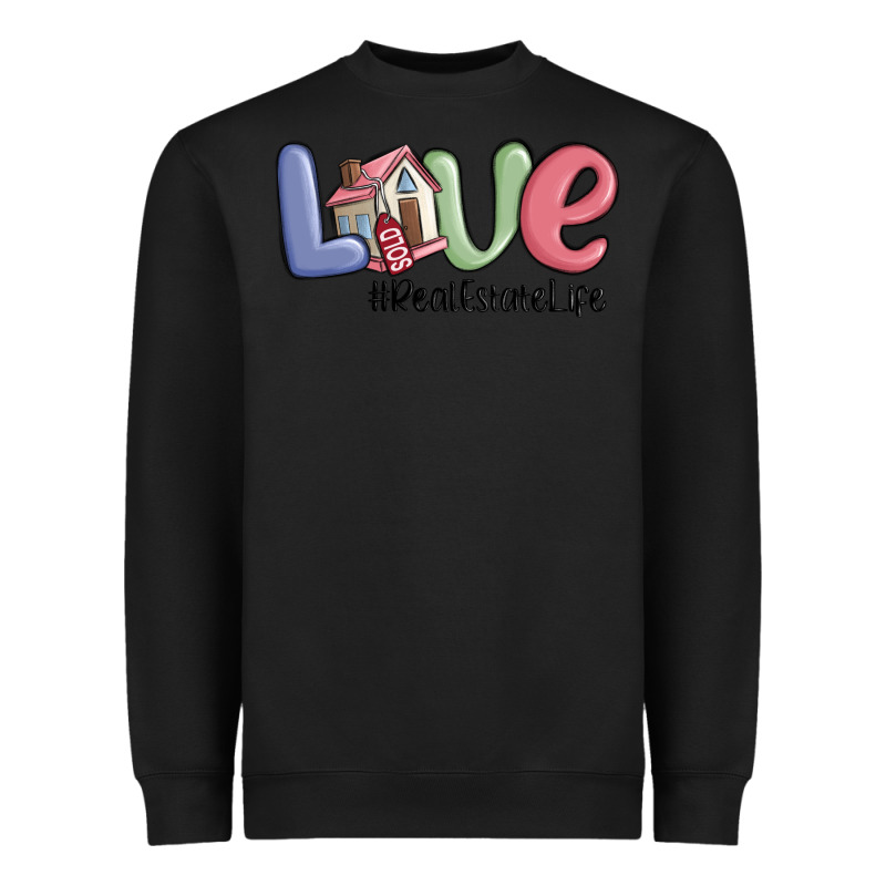 Love Real Estate Life Heavyweight Sweatshirt by MaliasSmallBusiness | Teevron