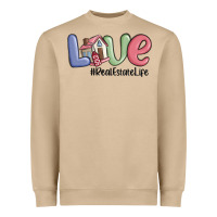Mushroom love real estate life Heavyweight Sweatshirt - MaliasSmallBusiness
