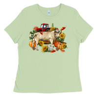 Matcha Fall charolais bull Ladies Tee - RanaPortraitStore