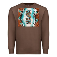 Chestnut tooled leather and cowhide mama Premium Sweatshirt - TumblerDesignByShophia