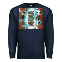 Navy tooled leather and cowhide mama Premium Sweatshirt - TumblerDesignByShophia