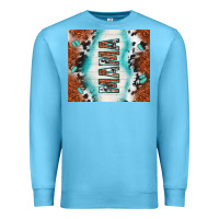 Ocean Blue tooled leather and cowhide mama Premium Sweatshirt - TumblerDesignByShophia