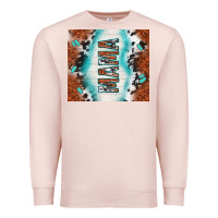 Pale Pink tooled leather and cowhide mama Premium Sweatshirt - TumblerDesignByShophia