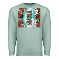 Seafoam tooled leather and cowhide mama Premium Sweatshirt - TumblerDesignByShophia