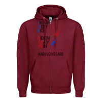 Burgundy trump biden cars Zipper Hoodie - Bettercallsaul