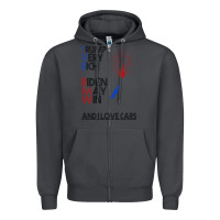 Trump Biden Cars Zipper Hoodie | Teevron