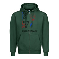Sports Green trump biden cars Zipper Hoodie - Bettercallsaul