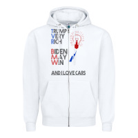 White trump biden cars Zipper Hoodie - Bettercallsaul