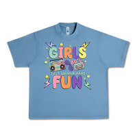 Pebble Blue girls just wanna have fun Urban Heavy Tee - MaliasSmallBusiness