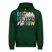 Forest Green Egg Hunting Crew easter Day Urban Hoodie - BundleAndBundleShop