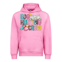 Fuchsia Pink Egg Hunting Crew easter Day Urban Hoodie - BundleAndBundleShop