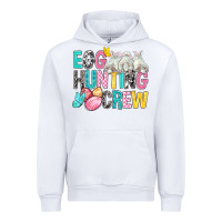 White Egg Hunting Crew easter Day Urban Hoodie - BundleAndBundleShop