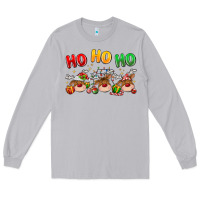 Moon Dust ho ho ho reindeer Long Sleeve Tee - MaliasSmallBusiness