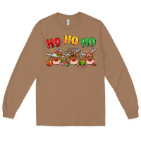 Toasted Coconut ho ho ho reindeer Long Sleeve Tee - MaliasSmallBusiness