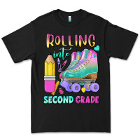 Black rolling into second grade Premium Tee - BundleAndBundleShop