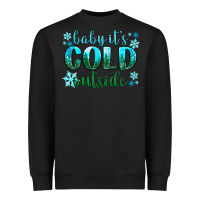 Black baby its cold outside Heavyweight Sweatshirt - NancyCooperArtShop