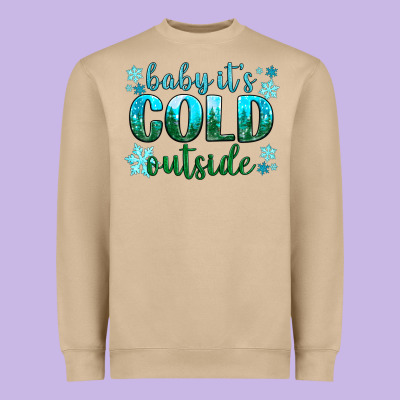 Baby Its Cold Outside Heavyweight Sweatshirt Designed By Nancycooperartshop