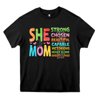 Black she is mom Heavy Core Tee - JahusDesignShop
