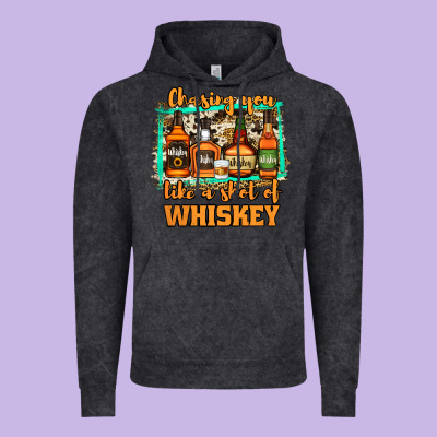 Chasing You Like A Shot Of Whiskey Vintage Hoodie Designed By Jasminsmagicworld