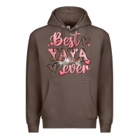 Coffee best yaya ever mother's day Premium Hoodie - CowGirlArtShop