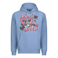 Colony Blue best yaya ever mother's day Premium Hoodie - CowGirlArtShop