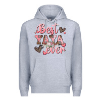 Heather Grey best yaya ever mother's day Premium Hoodie - CowGirlArtShop