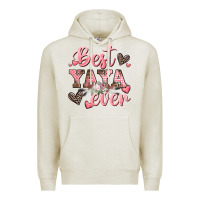 Oatmeal Heather best yaya ever mother's day Premium Hoodie - CowGirlArtShop