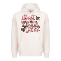 Pale Pink best yaya ever mother's day Premium Hoodie - CowGirlArtShop