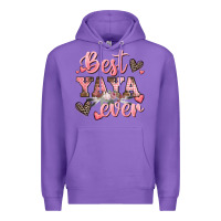 Purple best yaya ever mother's day Premium Hoodie - CowGirlArtShop