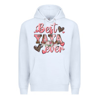 White best yaya ever mother's day Premium Hoodie - CowGirlArtShop