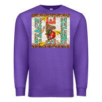 Purple teach love inspire Premium Sweatshirt - TumblerDesignByShophia