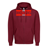 Burgundy Joe Biden Corn Pop Zipper Hoodie - Bettercallsaul