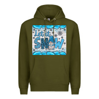 Army Green let it snow Premium Hoodie - JahusDesignShop