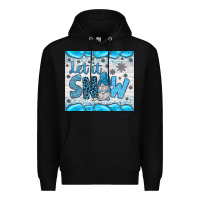 Black let it snow Premium Hoodie - JahusDesignShop