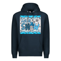 Navy let it snow Premium Hoodie - JahusDesignShop