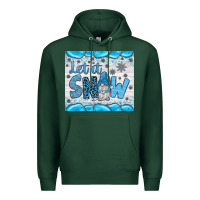 Sports Green let it snow Premium Hoodie - JahusDesignShop
