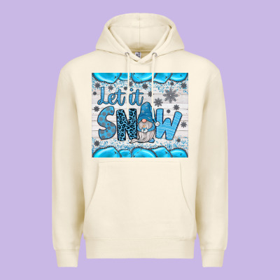 Let It Snow Premium Hoodie Designed By Jahusdesignshop