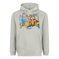 Moon Dust Volleyball coffee cups Heavyweight Hoodie - HowdyJamesFarm