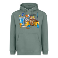 Sage Volleyball coffee cups Heavyweight Hoodie - HowdyJamesFarm