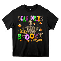 Black dead inside but it's spooky season Heavy Core Tee - AdoDesignShop