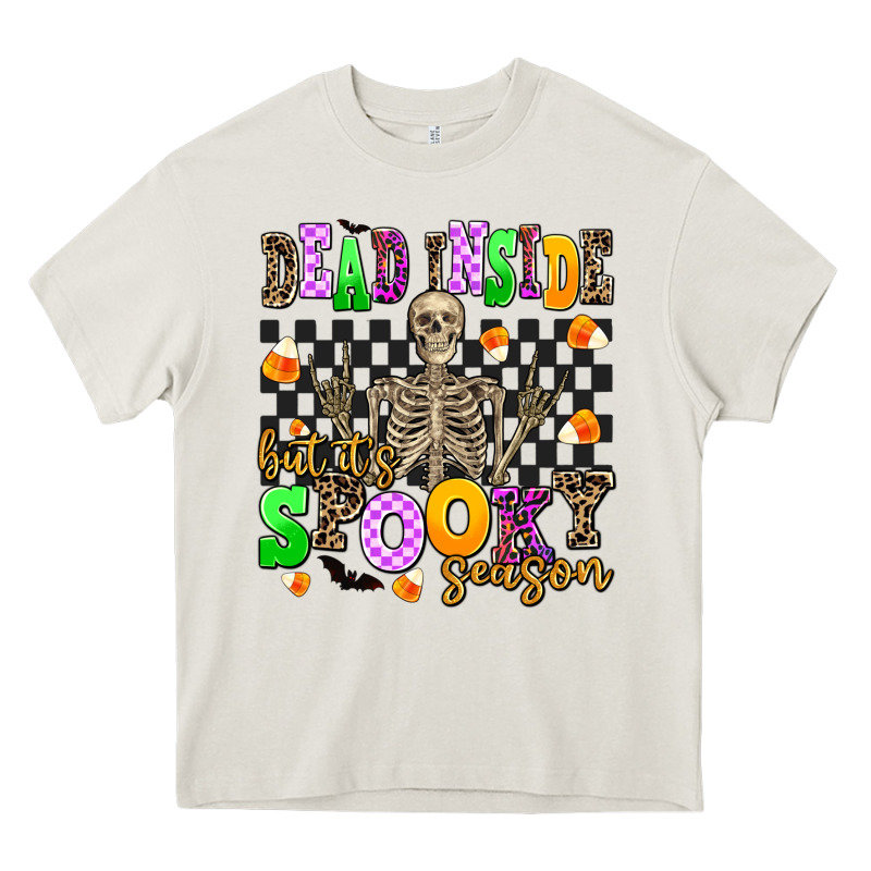 Dead Inside But It's Spooky Season Heavy Core Tee by AdoDesignShop | Teevron