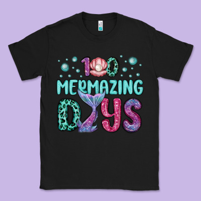 100 Mermazing Days Classic Tee Designed By Maliassmallbusiness